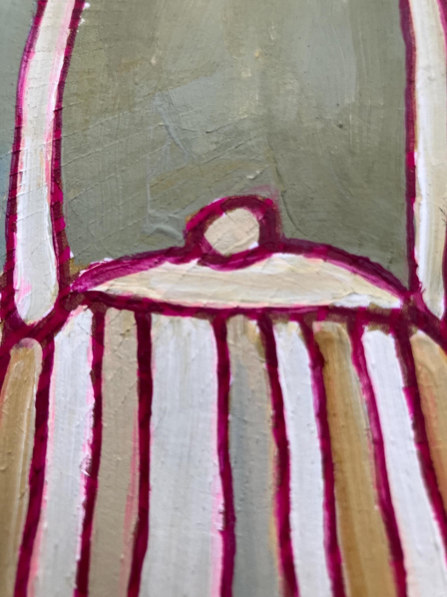 Tea pot - Original acrylic abstract painting (8x10in)