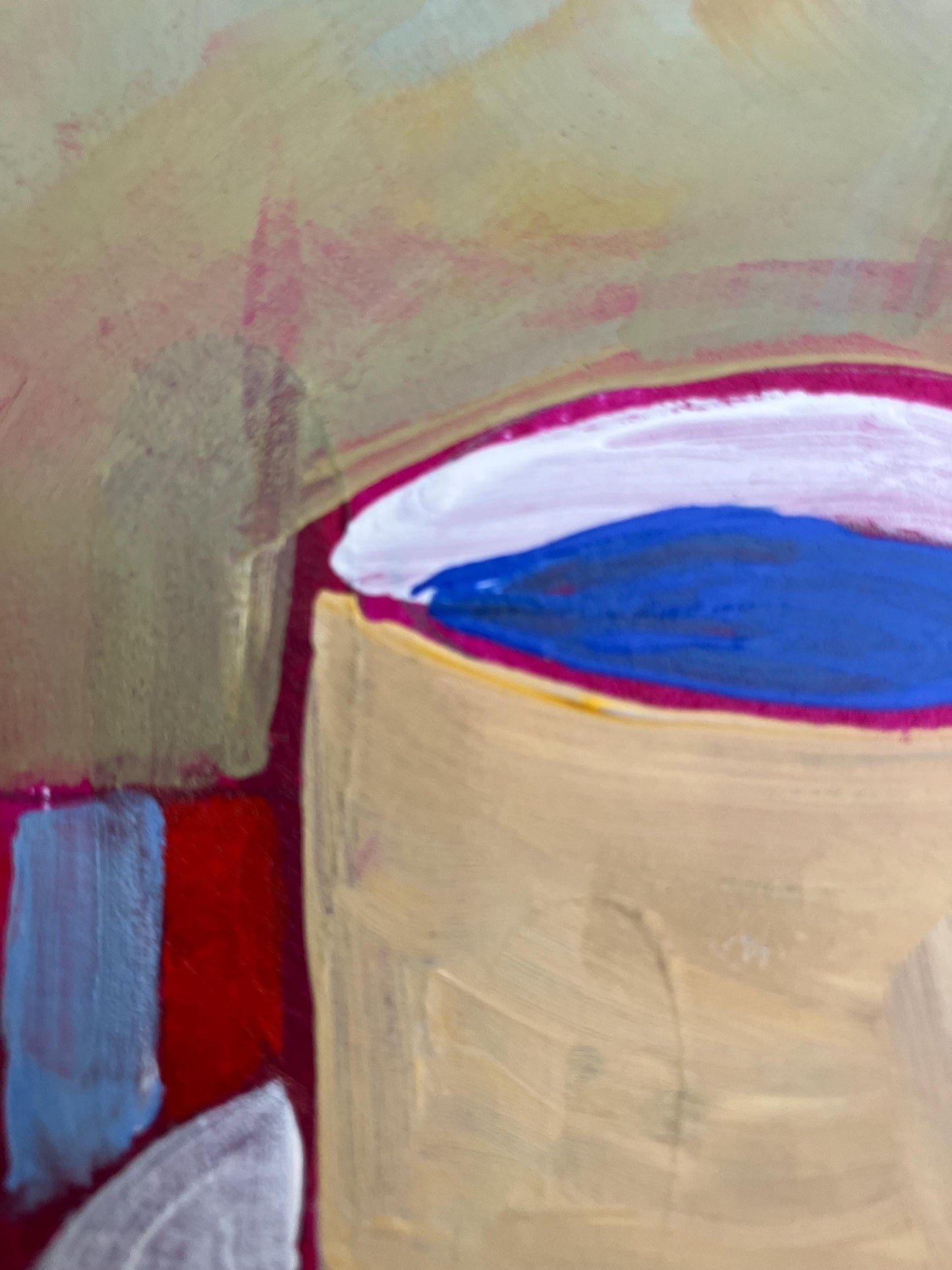 Coffee cup #3 - Original painting of a simple coffee cup (8x10in)