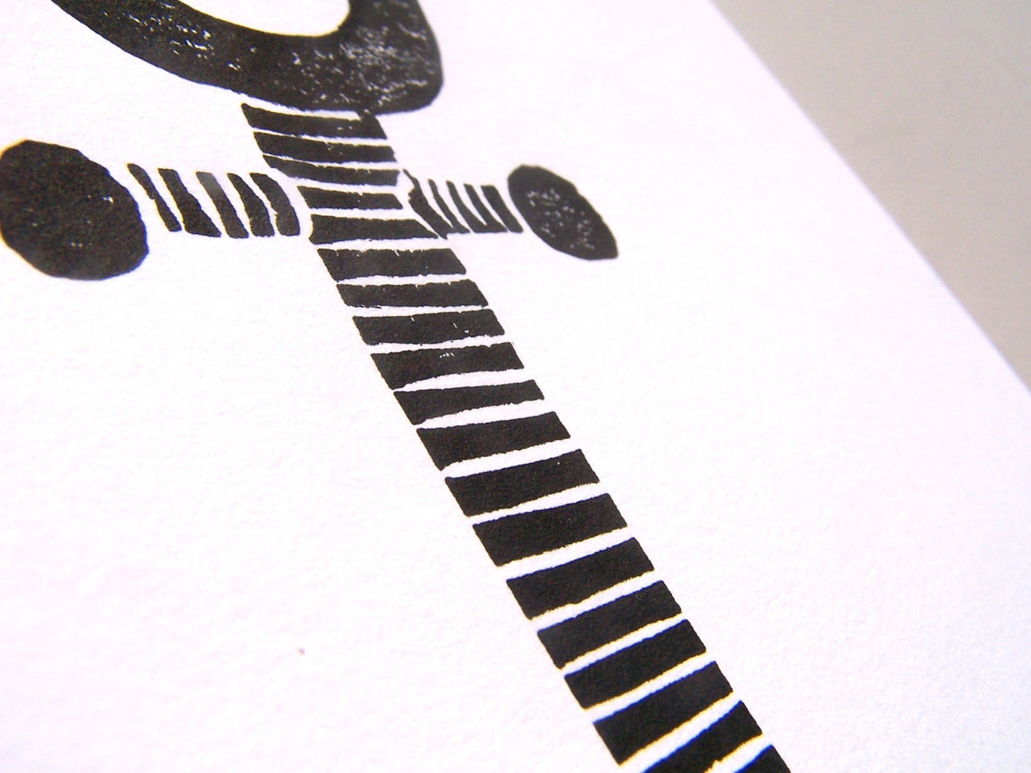 Anchor - Linocut print (8x10in)