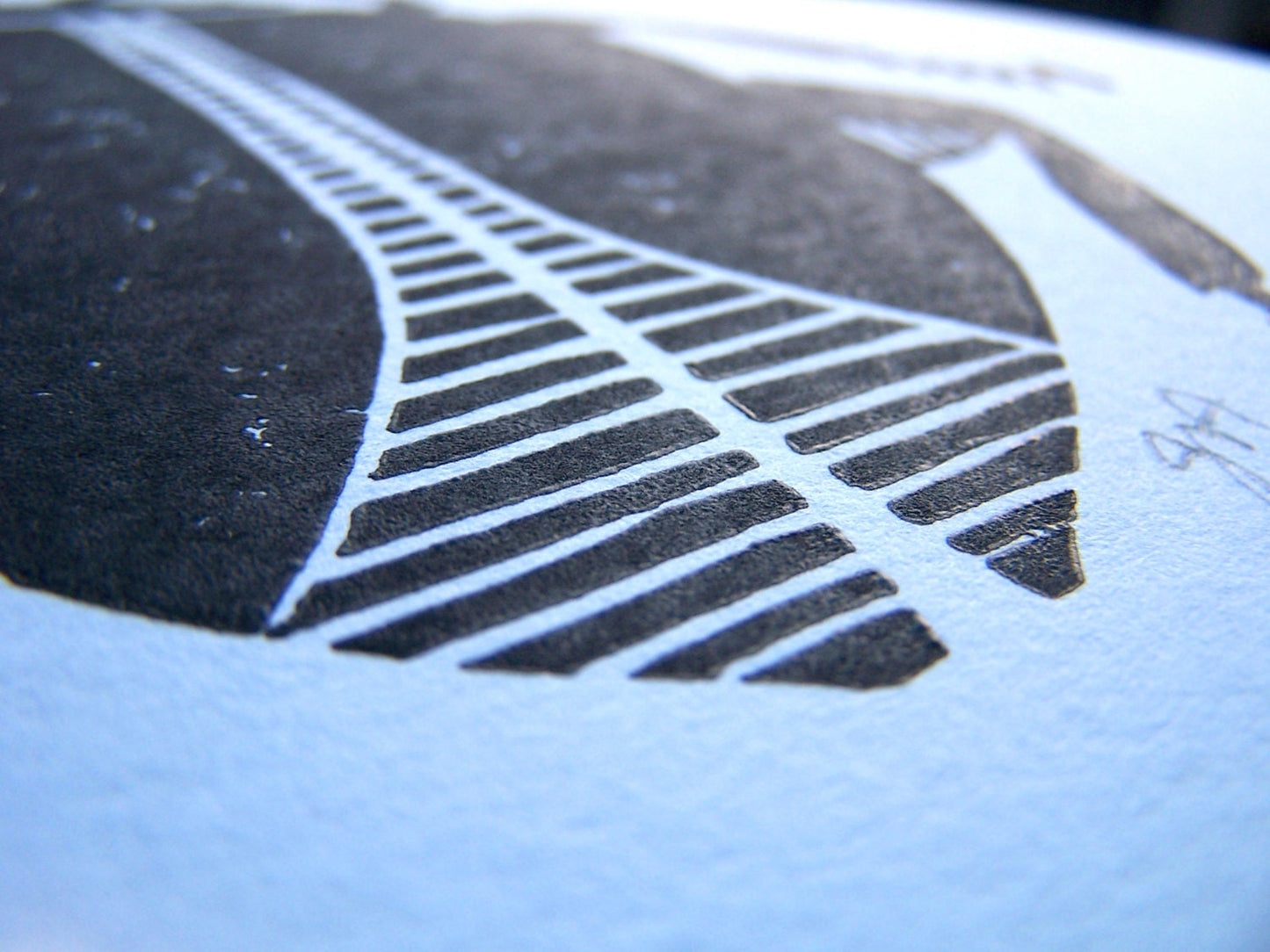 LINOCUT Beetle - Hand-pressed linoleum block print (8x10in)