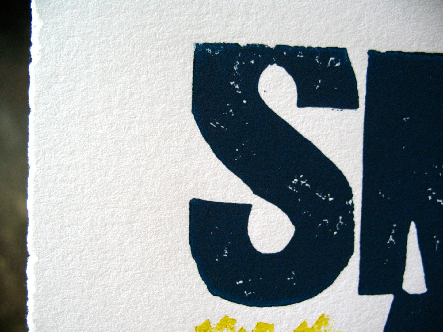 Small acts transform the world  - Linocut print (8x10in)