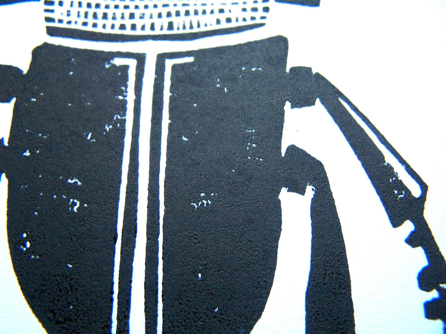 LINOCUT - Stag Beetle - Hand-pressed linoleum block print (8x10in)