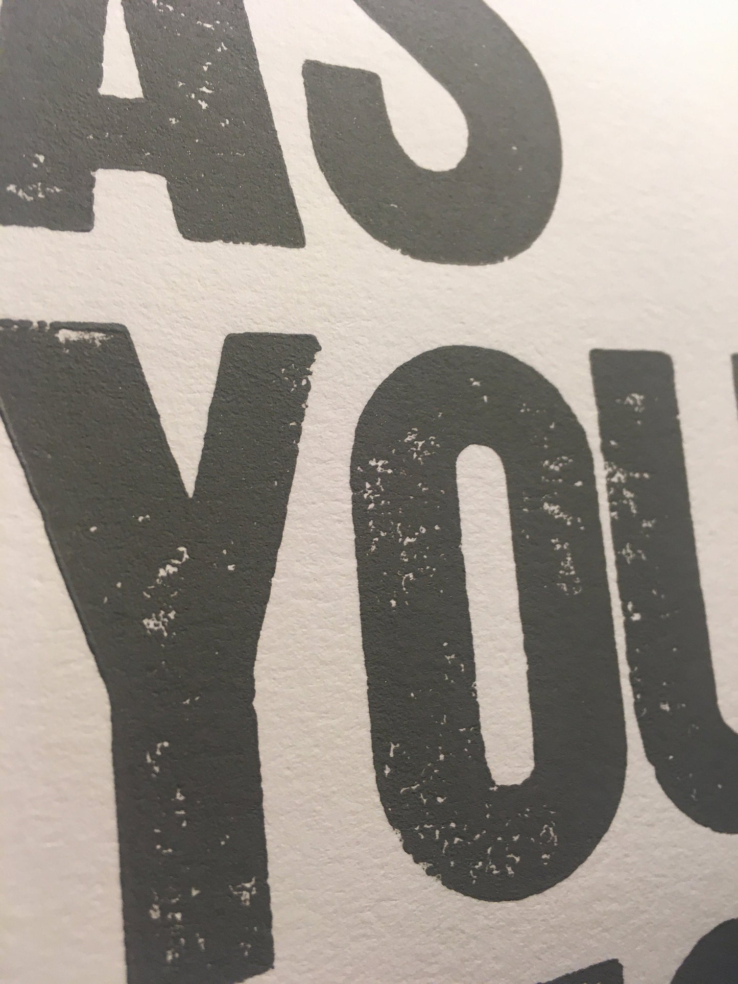 As you wish  - Linocut print (8x10in)
