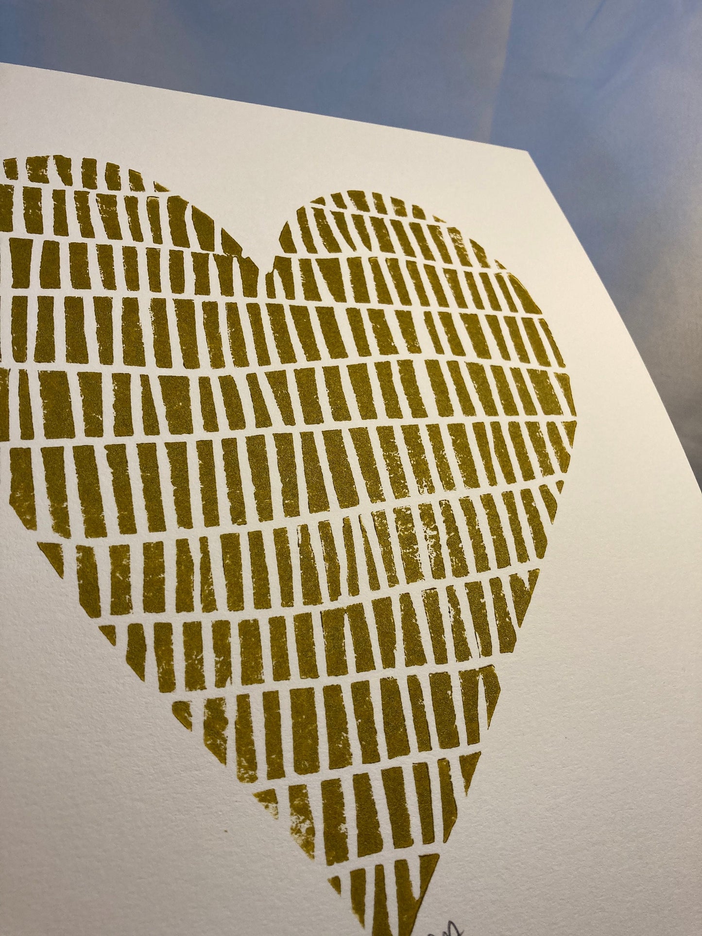 Heart - Linocut print (8x10in)