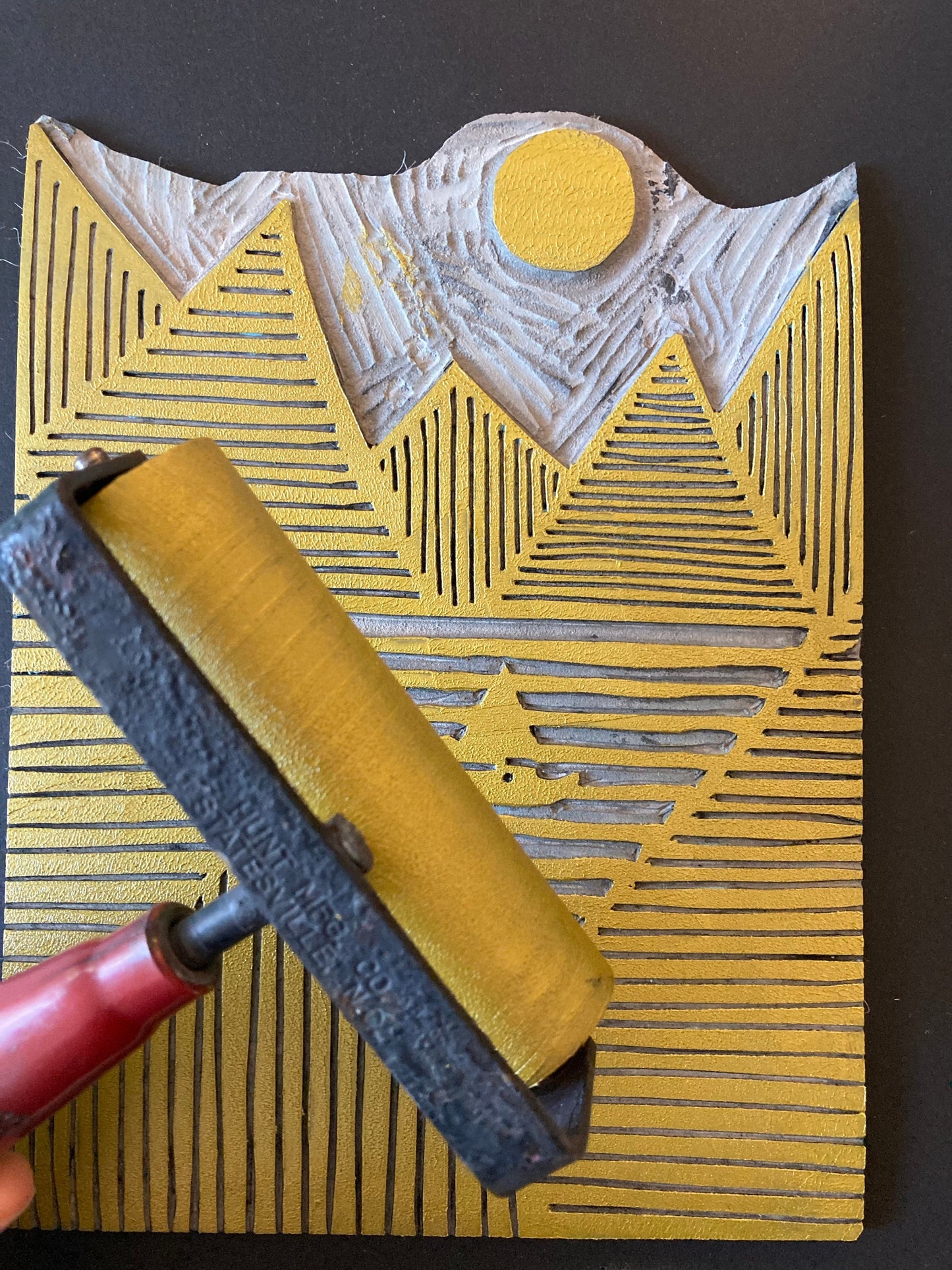 The Duomo - Florence, Italy - Linocut print (8x10in)
