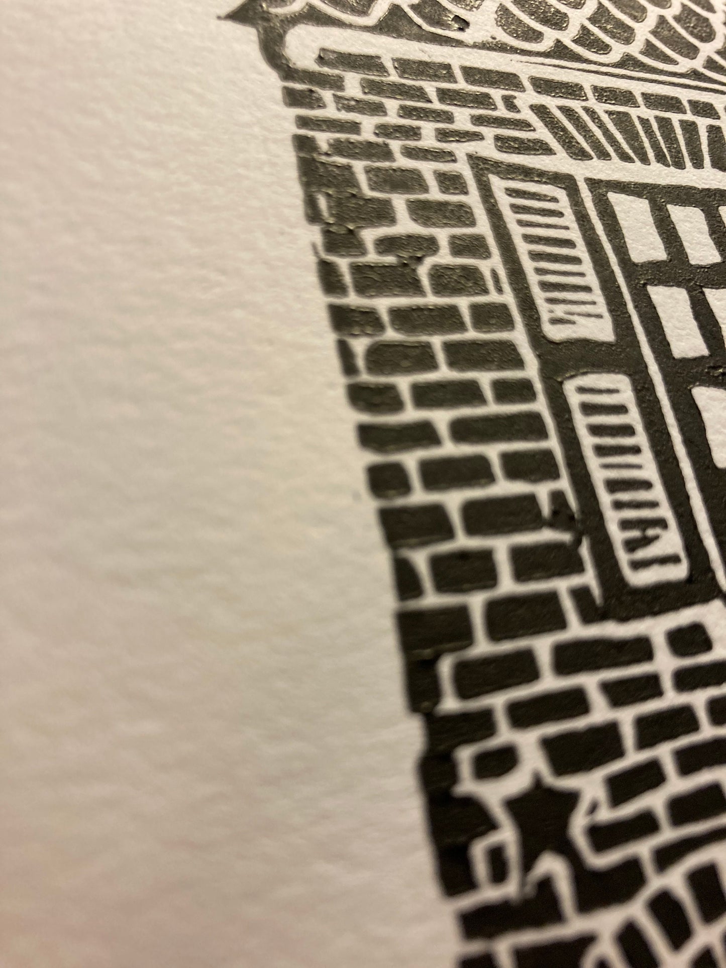 Spite House - Linocut print (8x10in)