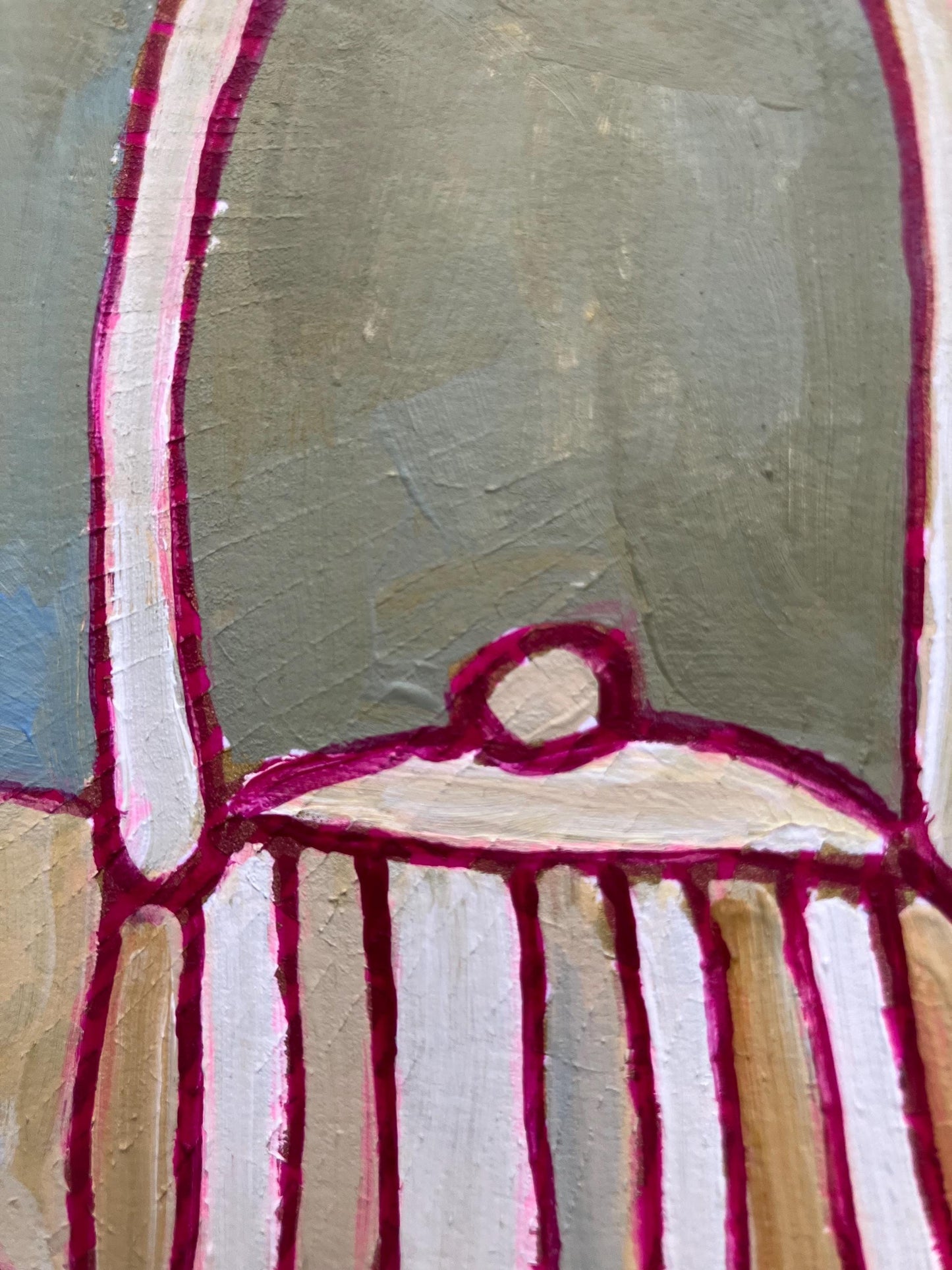 Tea pot - Original acrylic abstract painting (8x10in)