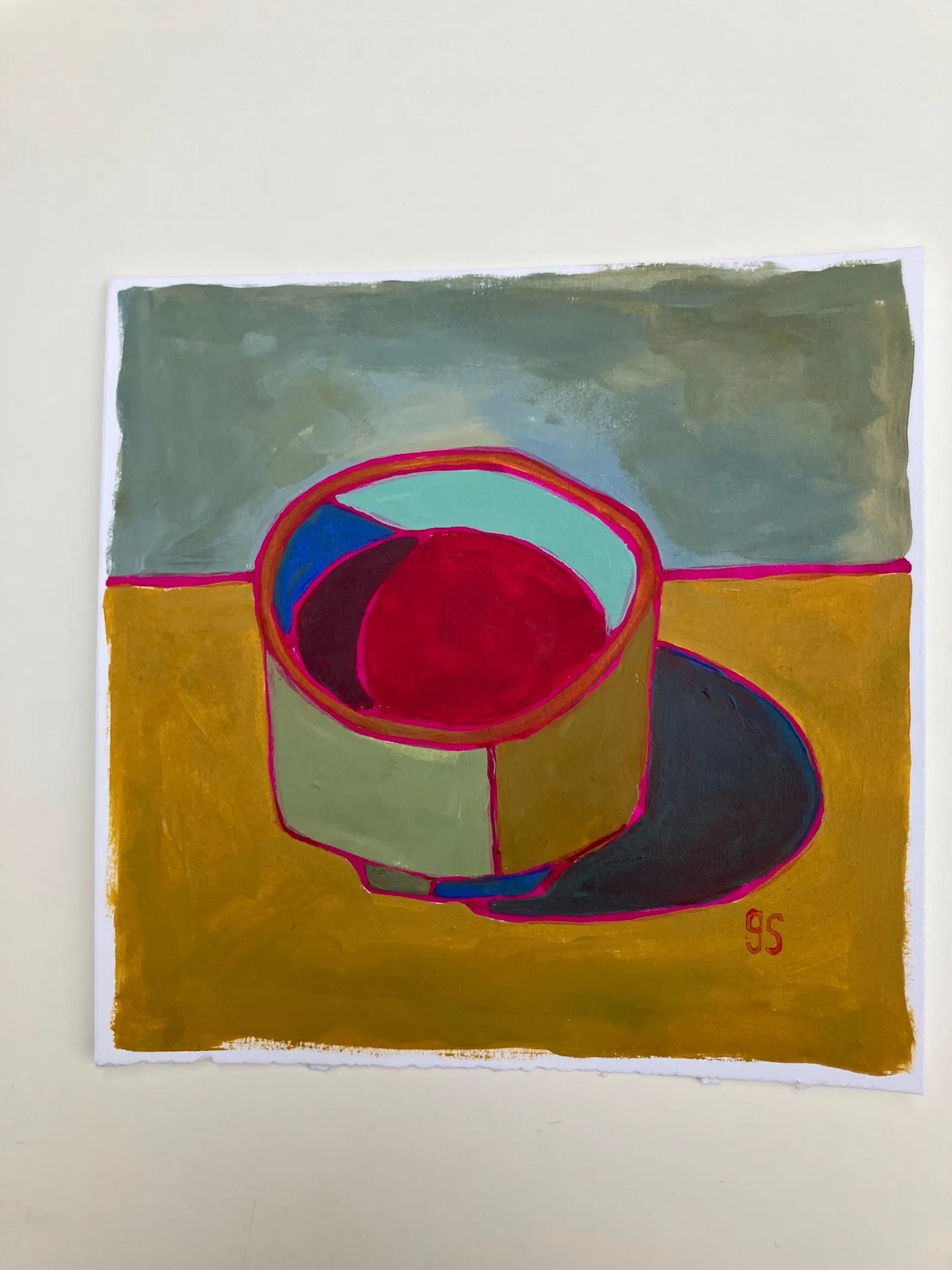 Coffee Cup - Original Acrylic Painting (8x10in)