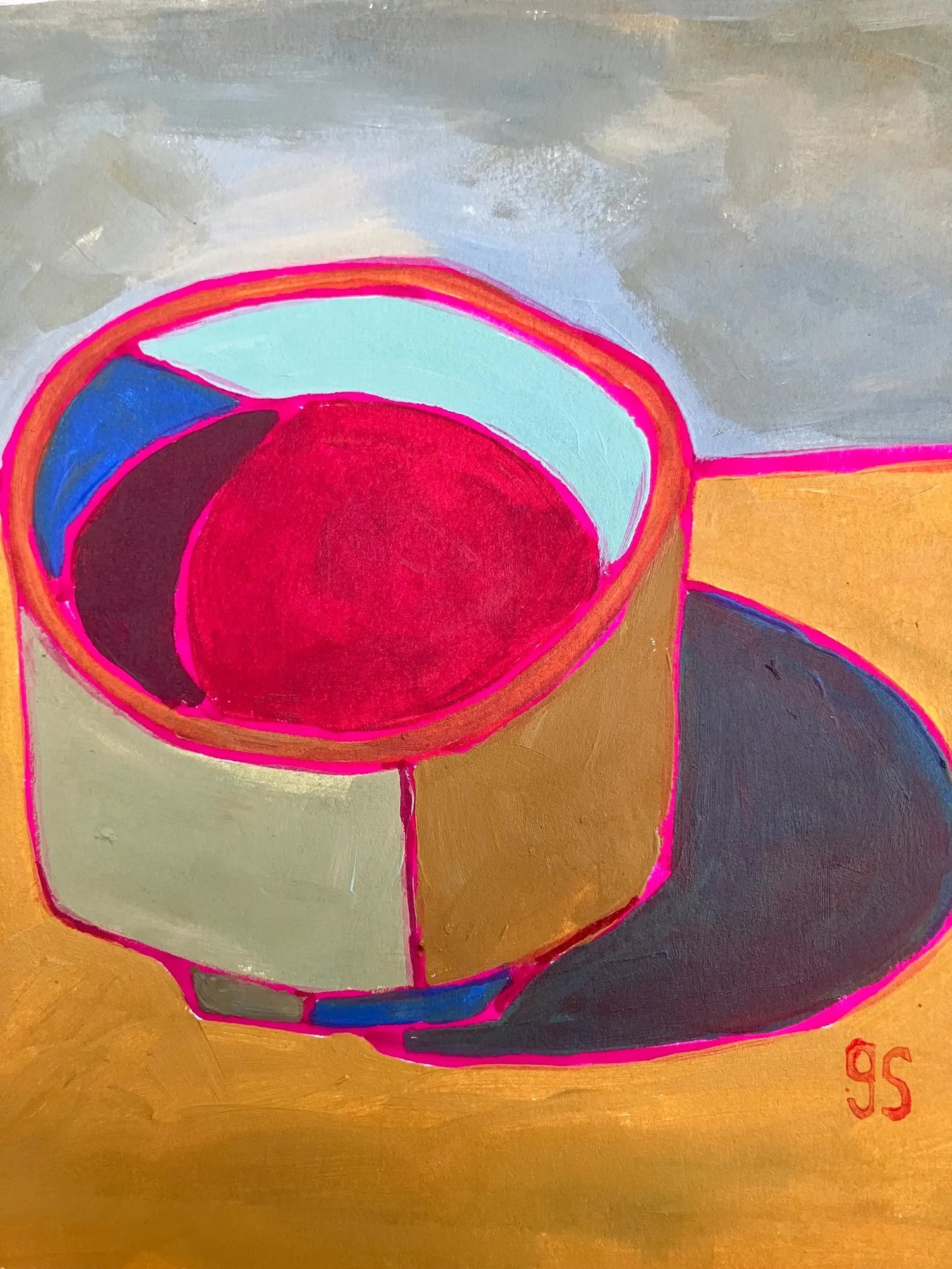 Coffee Cup - Original Acrylic Painting (8x10in)