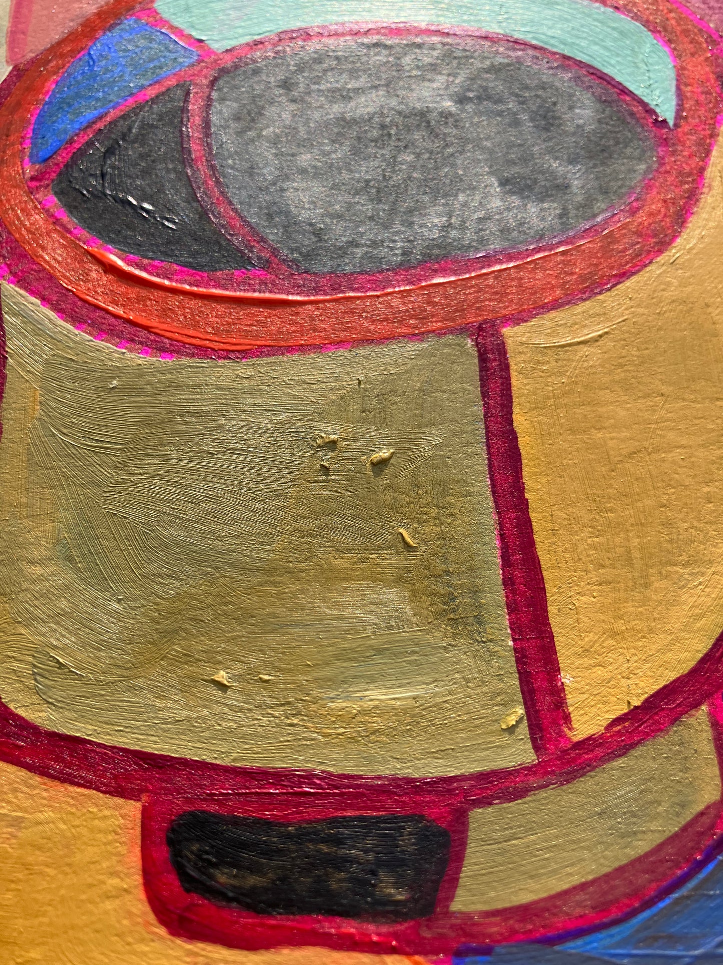 Mid-century coffee cup - Original Acrylic painting (8x10in)