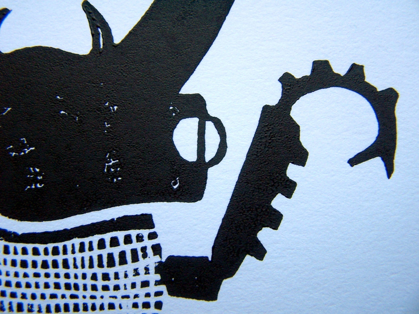 LINOCUT - Stag Beetle - Hand-pressed linoleum block print (8x10in)