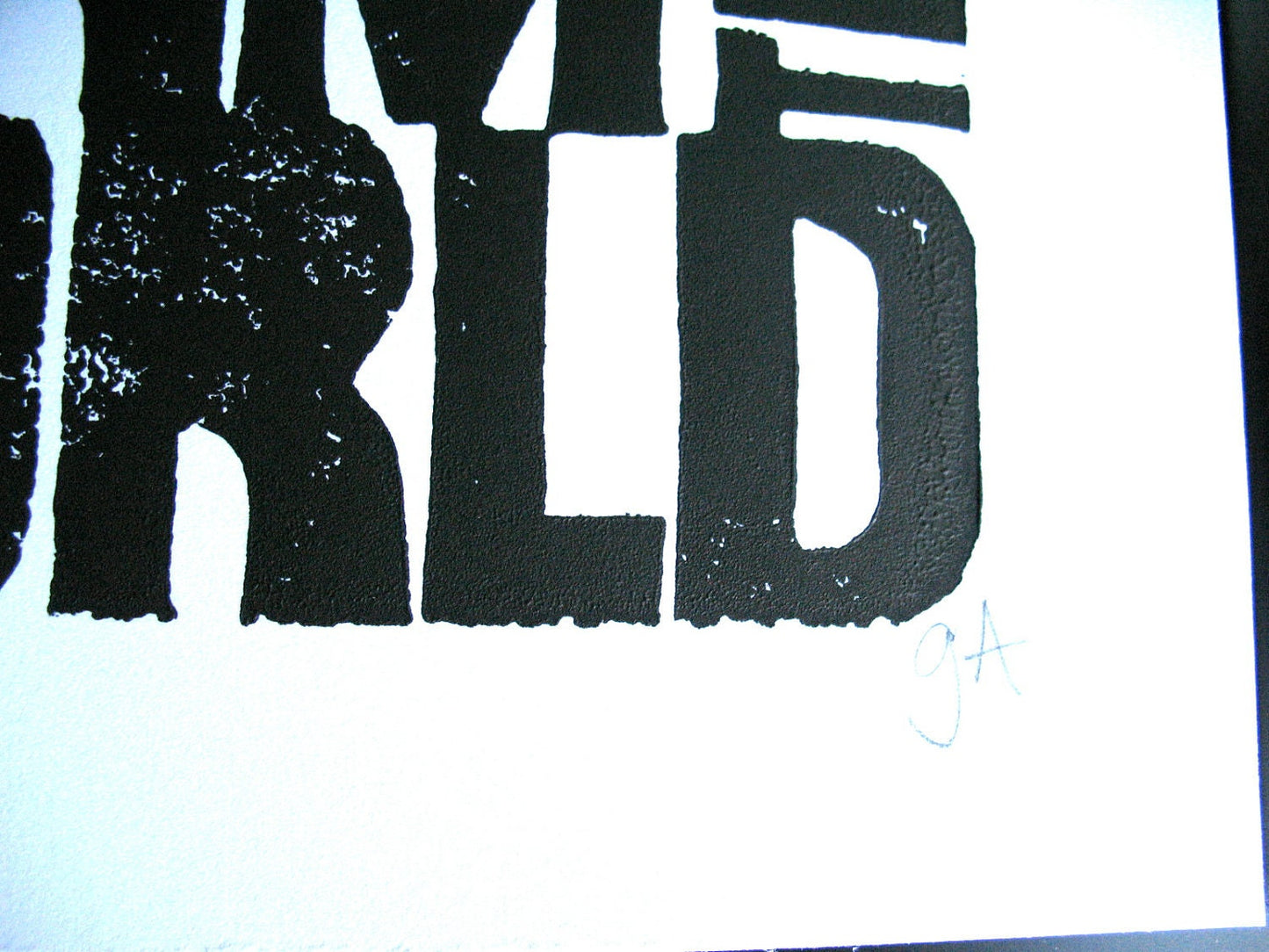 Small acts transform the world - Linocut print (8x10in)