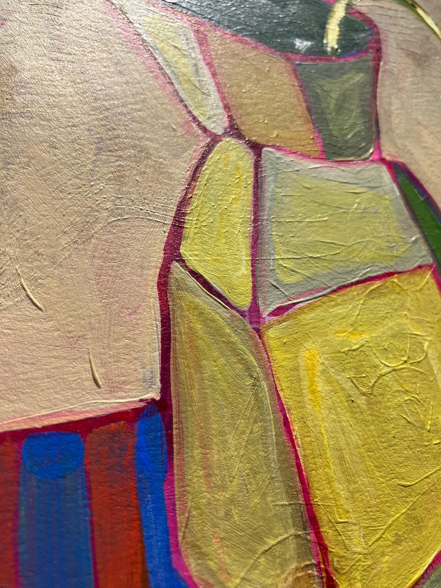 Droopy daisy original acrylic painting (8x10in)