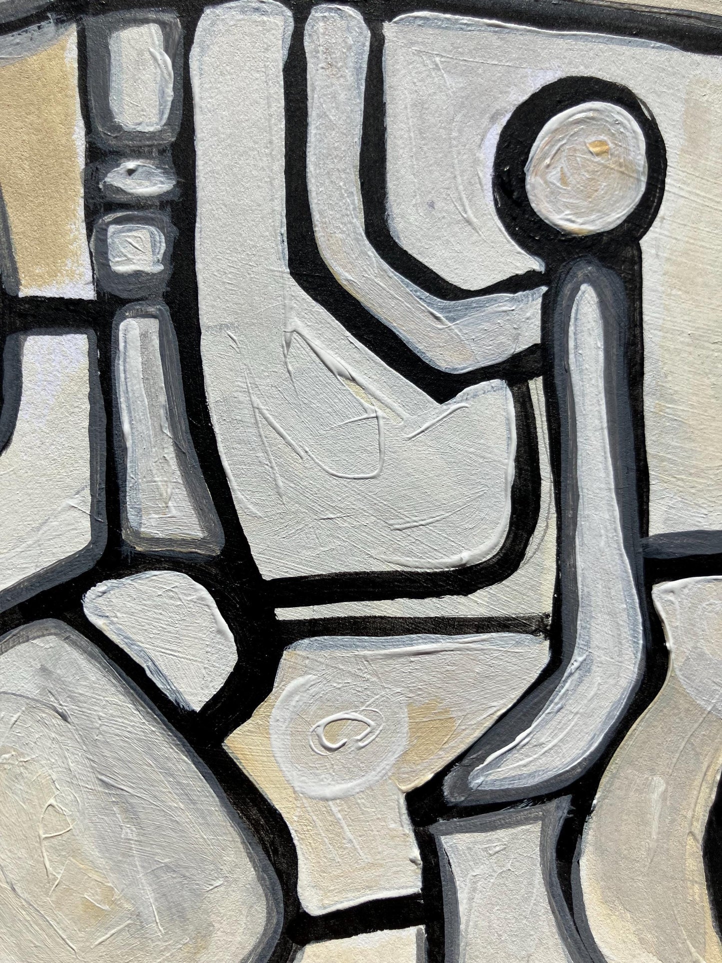 Mid century inspired painting #6 - Original abstract painting (8x10in)