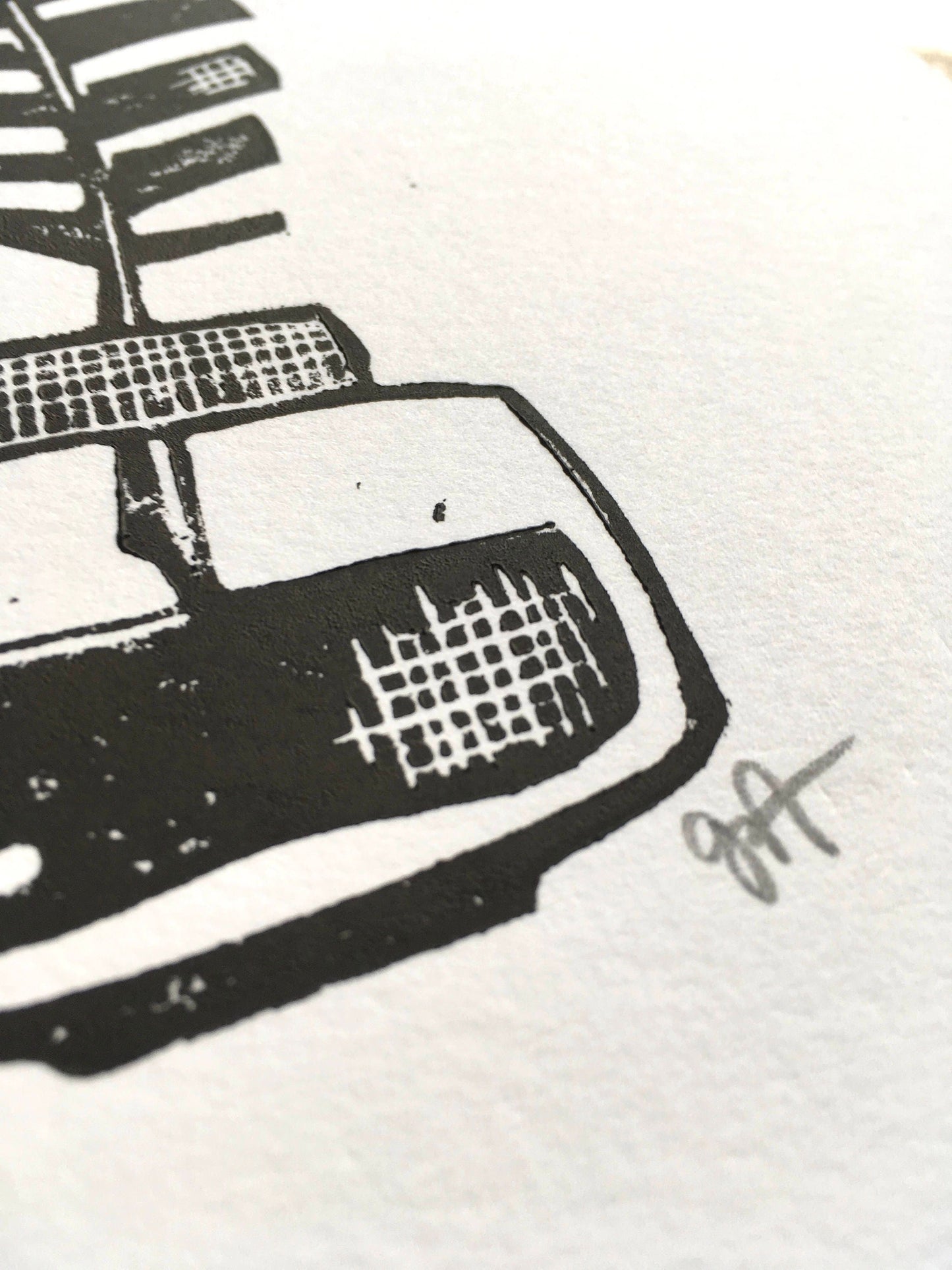 Ink Well - Linocut print (8x10in)