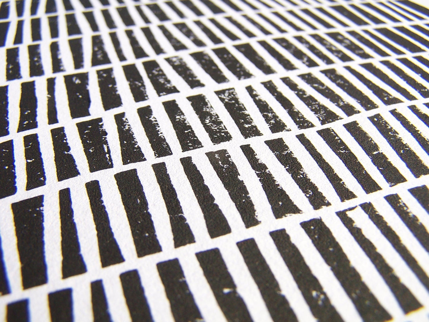 Geometric pattern - Linocut print (8x10in)