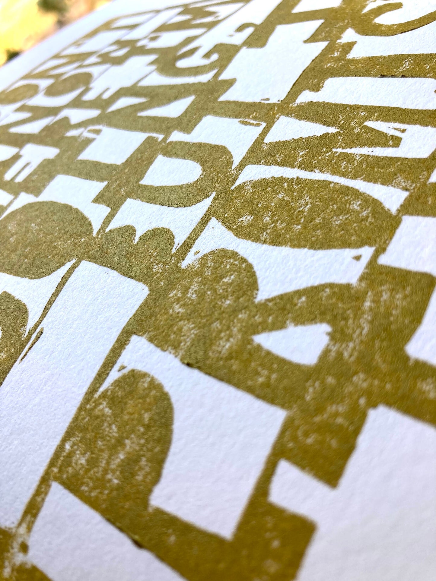 I don't know where I'm going - Linocut print (8x10in)