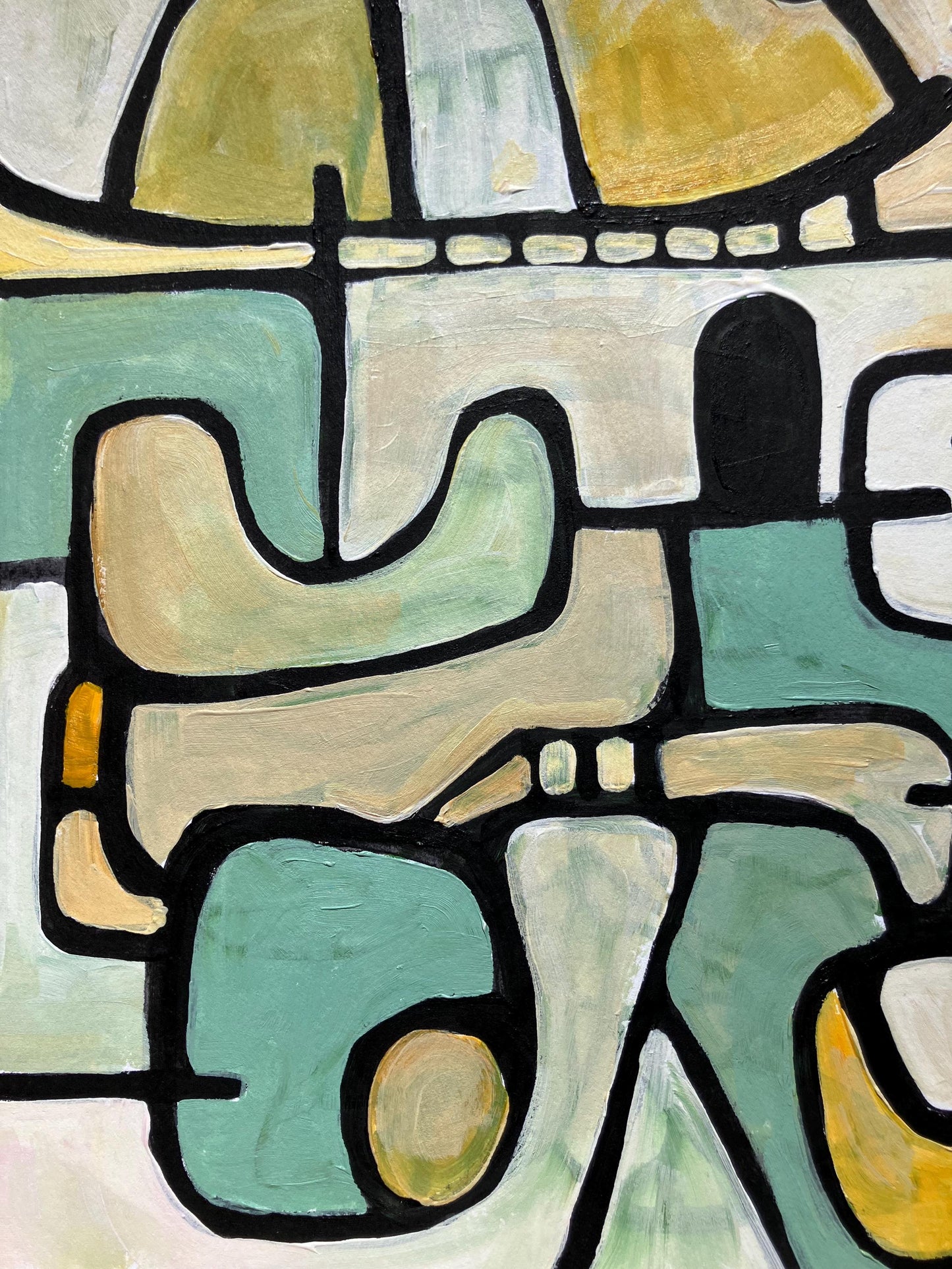Mid Century design #2 - Original acrylic painting (8x10in)