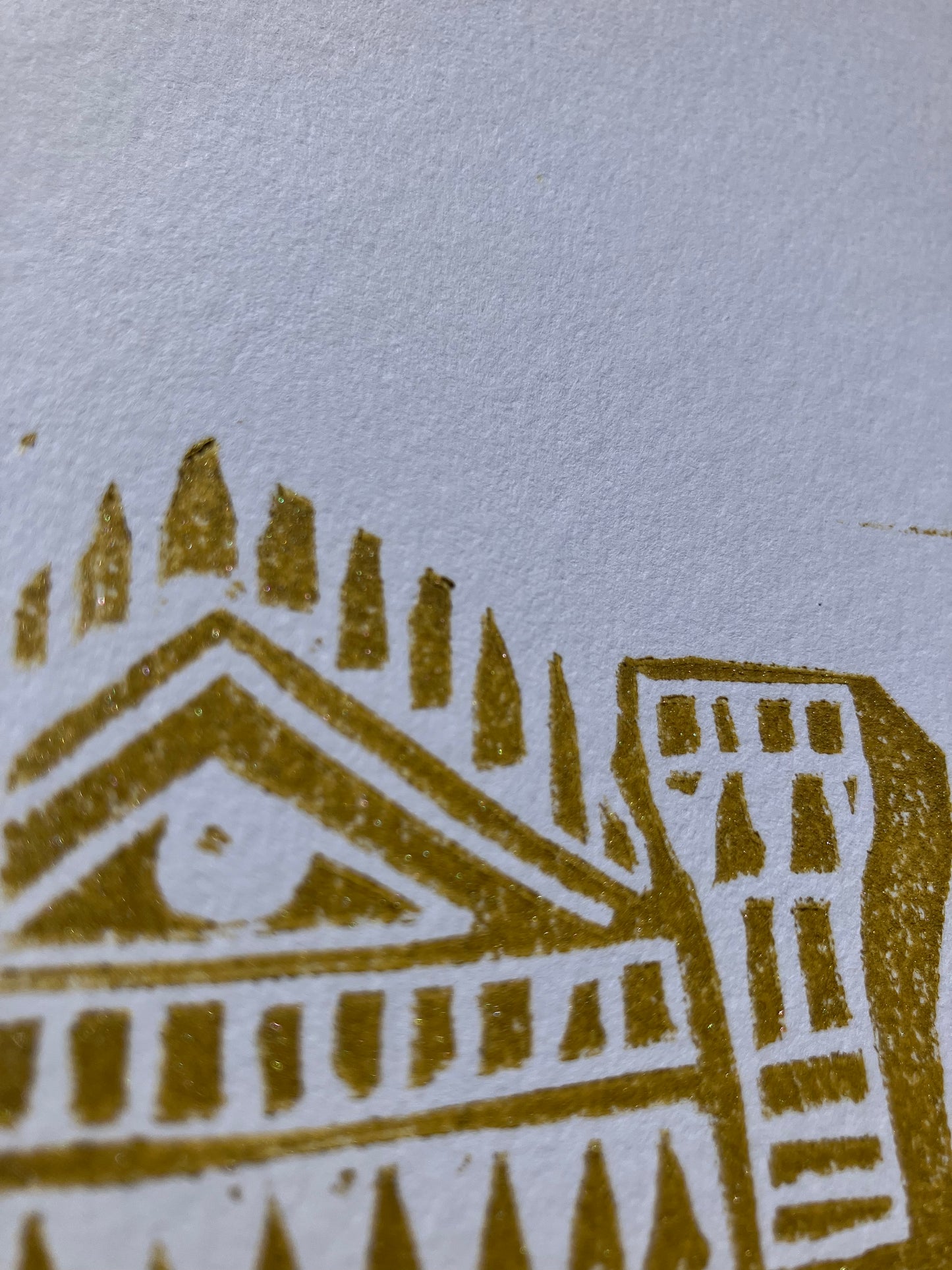 Duomo, Florence, Italy - Linocut print (8x10in)