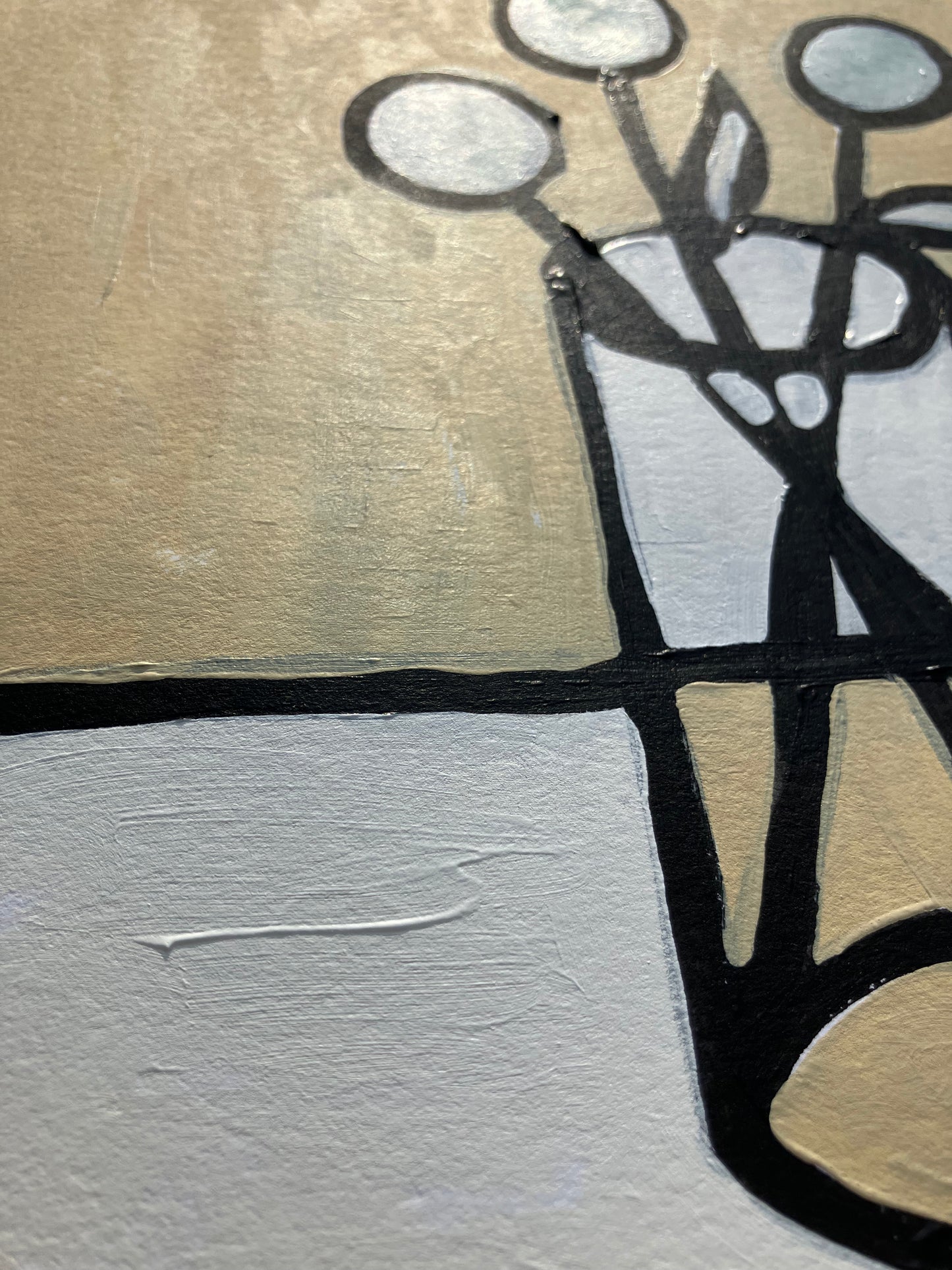 Simple bouquet of flowers - Original Abstract Painting (8x10in)