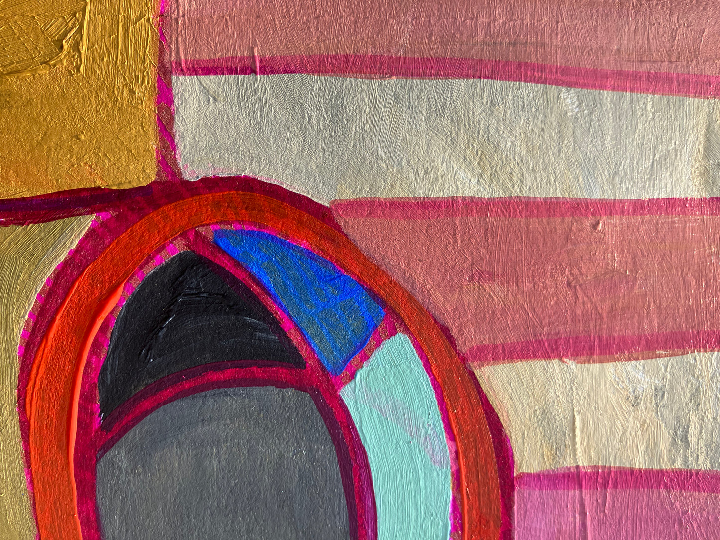 Mid-century coffee cup - Original Acrylic painting (8x10in)