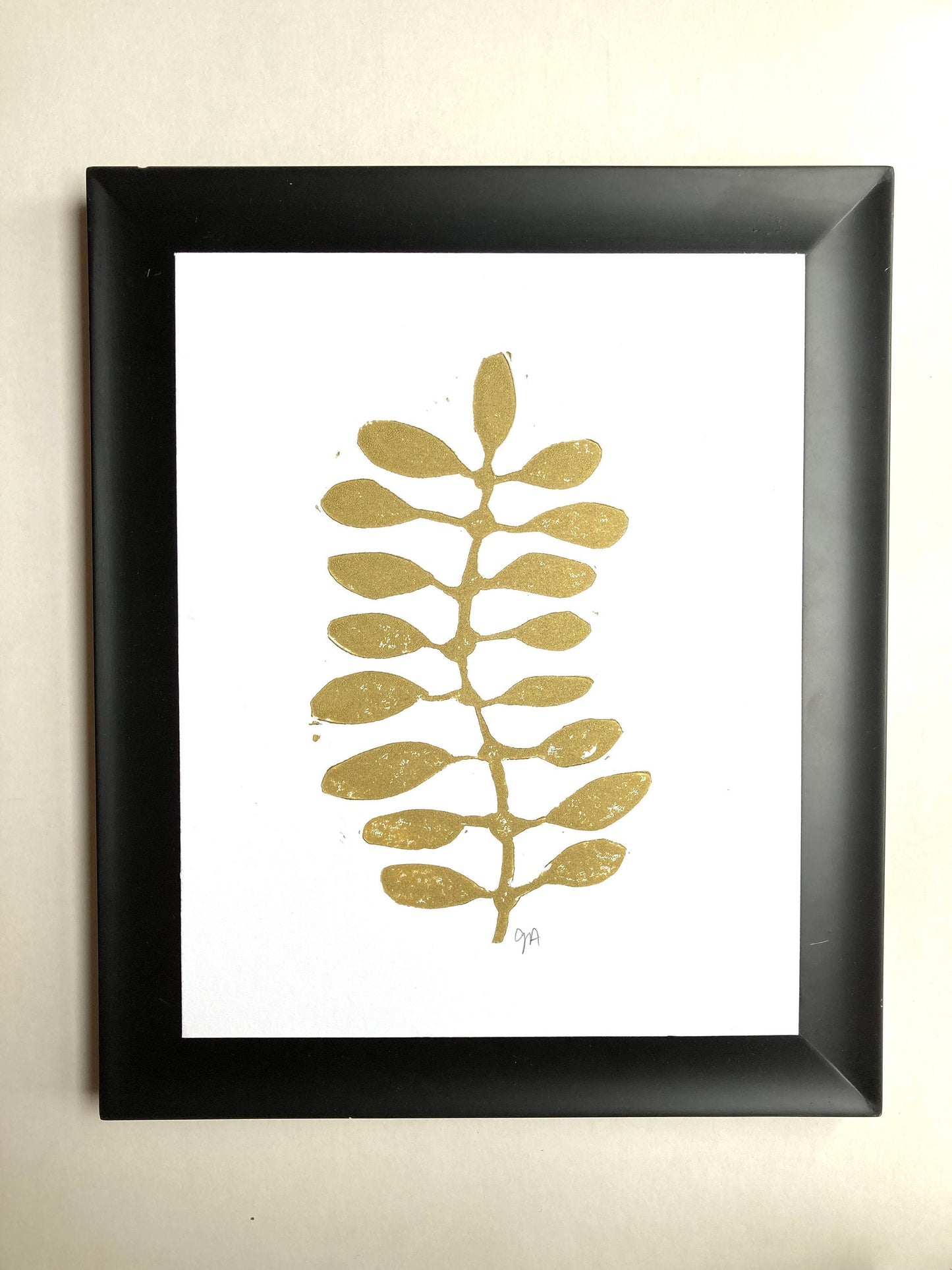 Succulent - Linocut print (8x10in)