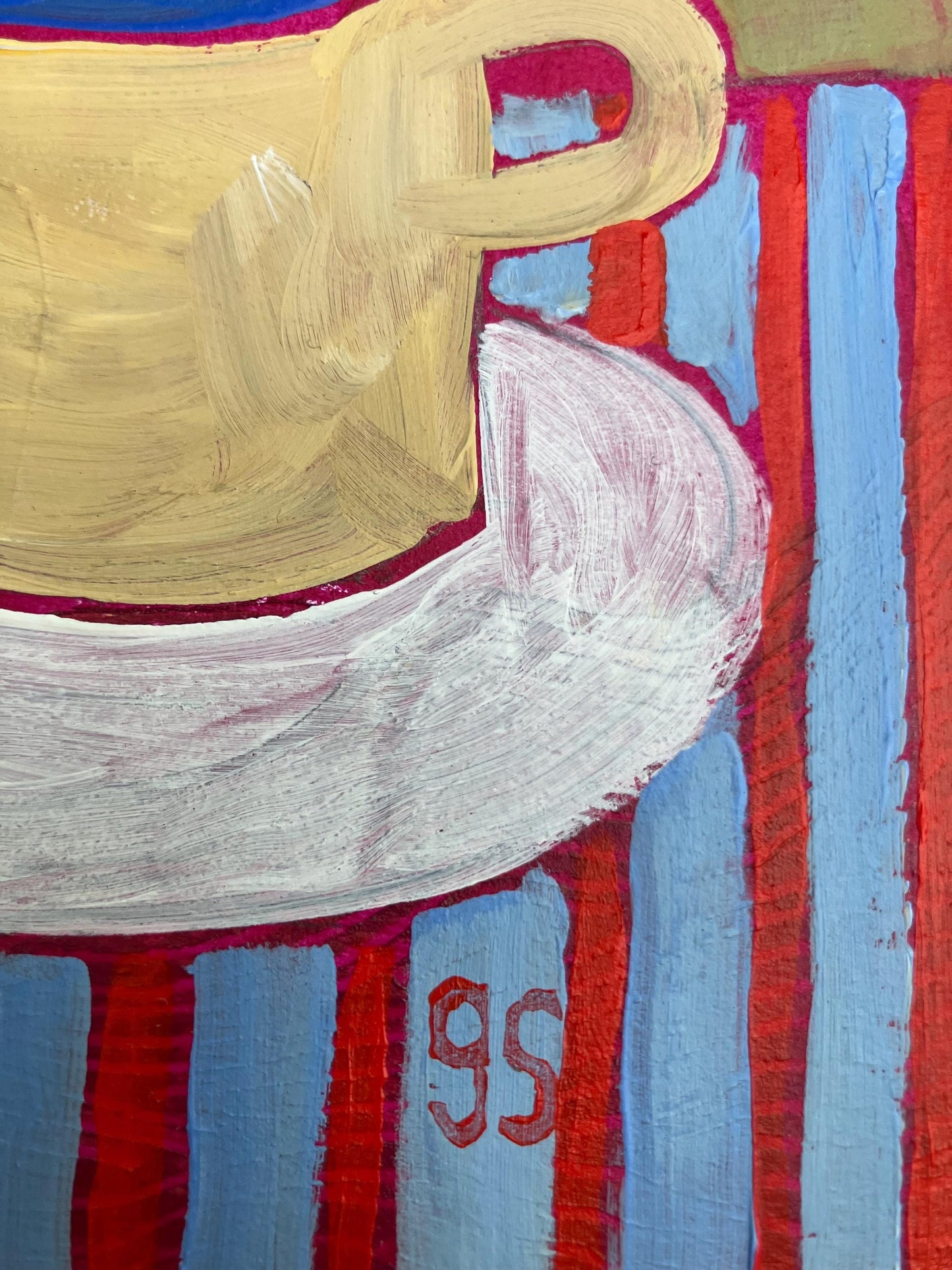 Coffee cup #3 - Original painting of a simple coffee cup (8x10in)