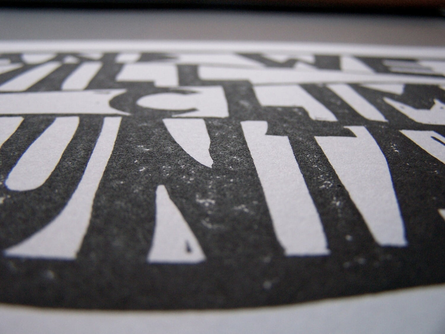 And we will climb mountains  - Linocut print (8x10in)